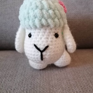 Bárány almazöld - játék & sport - plüssállat & játékfigura - plüss bárány - Meska.hu