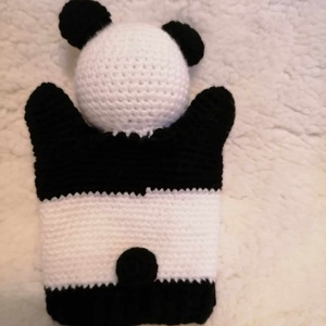 Panda maci báb - játék & sport - bábok - kesztyűbáb - Meska.hu
