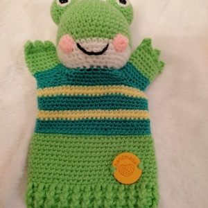 Béka báb, Játék & Sport, Bábok, Kesztyűbáb, Baba-és bábkészítés, Horgolás, MESKA