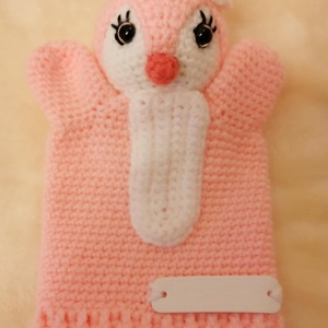 Rózsaszín pingvin báb, Játék & Sport, Bábok, Kesztyűbáb, Baba-és bábkészítés, Horgolás, Horgolt báb.
Mérete: 11 cm széles 19 cm hosszú. Főleg gyermek kézre készült., MESKA