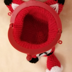 Piros róka pénztárca - játék & sport - plüssállat & játékfigura - róka - Meska.hu