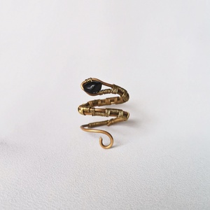 Kígyó gyűrű  - ékszer - gyűrű - figurális gyűrű - Meska.hu