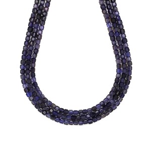 Iolit fazettált kocka 3x3mm, Kellékek & szerszámok, Ásvány alapanyag, Ásványfüzér, , MESKA