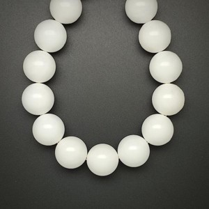 Kagyló fehér golyó 16-17mm  ékszerkészítő alapanyag (füzér), Kellékek & szerszámok, Ásvány alapanyag, Ásványfüzér, , MESKA