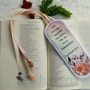 Keresztény, idézetes könyvjelző (Zsolt 62,2), Könyv & Zene, Könyvjelző, , MESKA