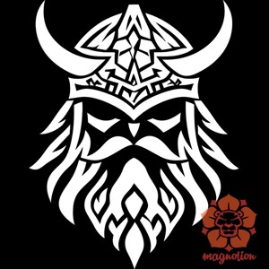 Viking arc v5 - ruha & divat - női ruha - póló, felső - Meska.hu