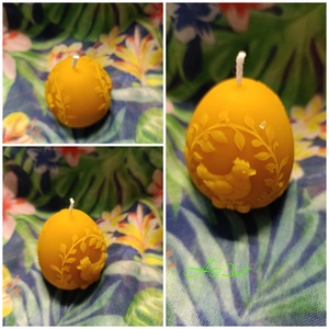 Méhviasz gyertya tojás -csirkés - Meska.hu