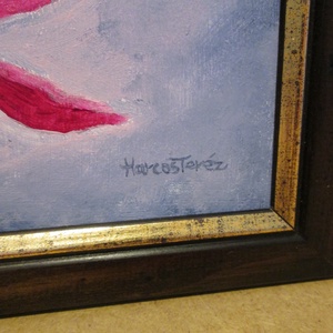 Magnólia - művészet - festmény - akril - Meska.hu