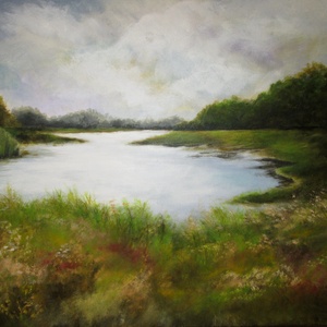 Ártér, festmény, Művészet, Festmény, Akril, Festészet, MESKA