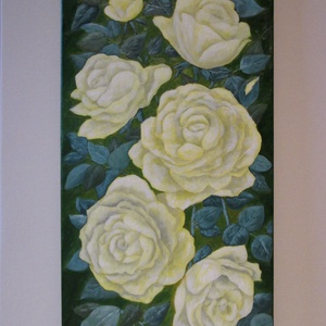 Sárga Rózsák , Olajfestmény - Meska.hu