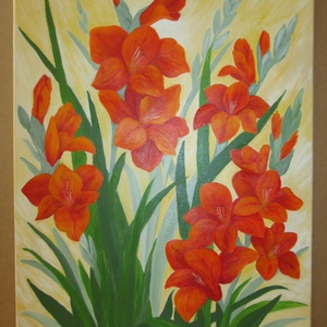 Kardvirágok , Festmény - Meska.hu