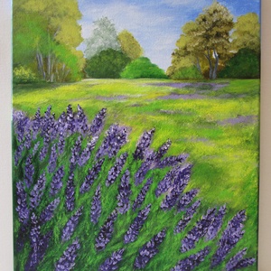Levendulamező , Festmény - Meska.hu