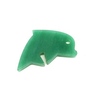 Aventurin átfúrt delfin 45x30mm - Meska.hu