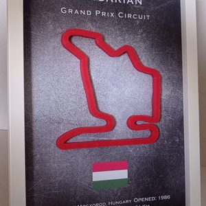 3D pálya kép F1 design - Koptatott szürke háttérrel - Meska.hu