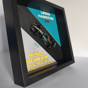 Lewis Hamilton - képkeret dioráma, Forma 1 rajongóknak - otthon & életmód - dekoráció - kép & falikép - képkeret - Meska.hu