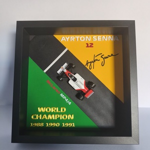 Ayrton Senna - képkeret dioráma, Forma 1 rajongóknak - Meska.hu