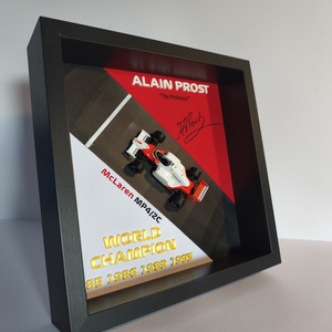Alain Prost - képkeret dioráma, Forma 1 rajongóknak - Meska.hu
