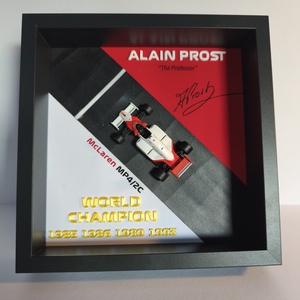 Alain Prost - képkeret dioráma, Forma 1 rajongóknak - otthon & életmód - dekoráció - kép & falikép - képkeret - Meska.hu