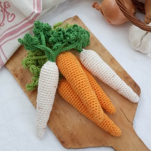 Horgolt fehérrépa  - játék & sport - szerepjáték - Meska.hu