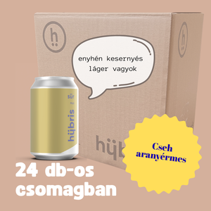 Aranyérmes sör 24 db-os csomagban hübris sür pils - Meska.hu