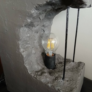 beton utánzatú lámpa - otthon & életmód - lámpa - asztali lámpa - Meska.hu