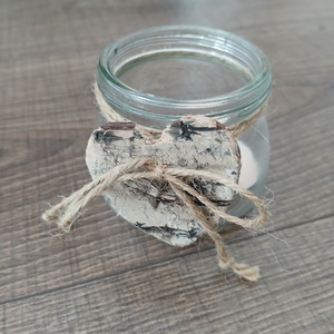 Mécses szívvel - otthon & életmód - gyertya, illat, aroma - mécses és mécsestartó - Meska.hu