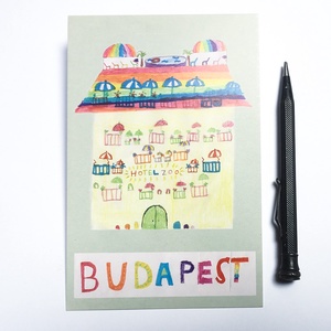 Budapest Hotel ZOO képeslap, Művészet, Fotográfia, Fotó, grafika, rajz, illusztráció, MESKA