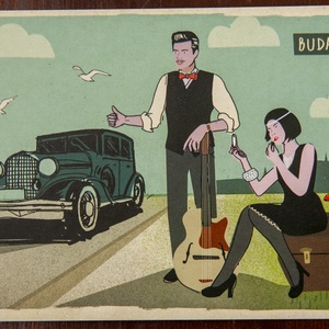 Budapest Kortárs grafika képeslap kollekció - otthon & életmód - papír, írószer - ajándékozás kellékei - képeslap, üdvözlőlap - Meska.hu