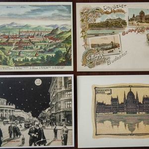 Budapest Antik képeslap kollekció, Otthon & Életmód, Papír, írószer, Ajándékozás kellékei, Képeslap, üdvözlőlap, Fotó, grafika, rajz, illusztráció, MESKA