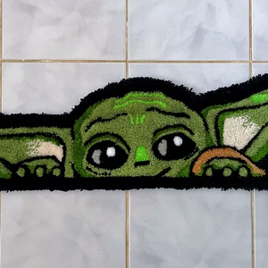 Baby Yoda tufting szőnyeg - otthon & életmód - lakástextil - szőnyeg - más típusú szőnyeg - Meska.hu