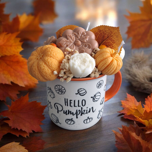 Hello Pumpkin Őszigyertyakompozíció - Meska.hu