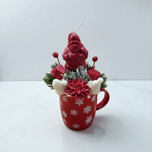 Mikulás bögrében - otthon & életmód - gyertya, illat, aroma - gyertya - Meska.hu