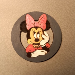 Minnie egeres poháralátét  - otthon & életmód - konyhafelszerelés, tálalás - tálalás - tányér- és poháralátét - Meska.hu