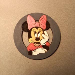 Minnie egeres poháralátét  - otthon & életmód - konyhafelszerelés, tálalás - tálalás - tányér- és poháralátét - Meska.hu