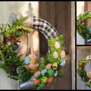 Húsvéti nyuszis kopogtató - Meska.hu