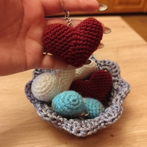 Szív kulcstartó  - Meska.hu