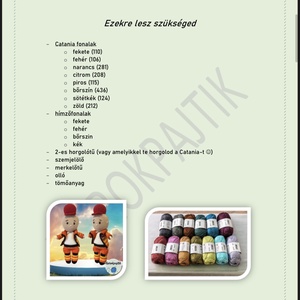 PDF Magyar mentős figura horgolás minta - diy (csináld magad) - szabásminta, útmutató - horgolási minta - Meska.hu