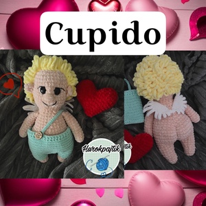 Horgolt Cupido, Játék & Sport, Plüssállat & Játékfigura, Más figura, Horgolás, Hímzés, MESKA