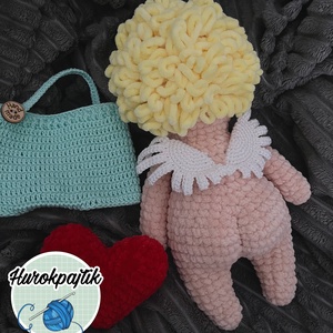 Horgolt Cupido - játék & sport - plüssállat & játékfigura - más figura - Meska.hu