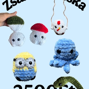 Zsákbamacska horgolt figurák - Meska.hu