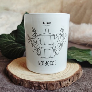 KOTYOGÓS - kávés szójaviasz illatgyertya, Otthon & Életmód, Gyertya, illat, aroma, Gyertya, Gyertya-, mécseskészítés, MESKA