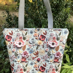 Egyedi virágos sötét menta műbőr válltáska - táska & tok - kézitáska & válltáska - válltáska - Meska.hu