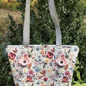 Egyedi virágos sötét menta műbőr válltáska, Táska & Tok, Kézitáska & válltáska, Válltáska, Bőrművesség, MESKA