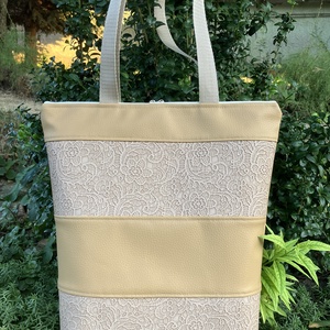 Egyedi barna csipkés műbőr alkalmi válltáska  - táska & tok - kézitáska & válltáska - válltáska - Meska.hu