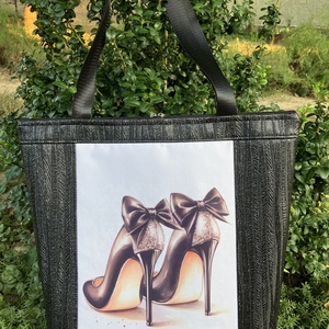 Egyedi fekete csillámos műbőr alkalmi válltáska , Táska & Tok, Kézitáska & válltáska, Válltáska, Bőrművesség, MESKA