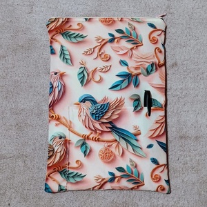 Egyedi madár mintás könyvtok/ tablet tok - Meska.hu