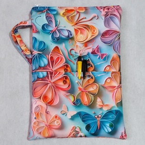 Egyedi lepke mintás könyvtok - Meska.hu