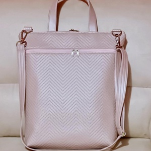 Egyedi púder rózsaszín műbőr többfunkciós/ variálható táska   - táska & tok - variálható táska - Meska.hu