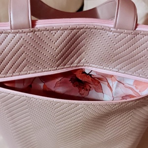 Egyedi púder rózsaszín műbőr többfunkciós/ variálható táska   - táska & tok - variálható táska - Meska.hu