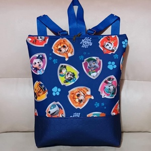 Egyedi kék Mancs Őrjárat mintás gyerek hátitáska  - Meska.hu